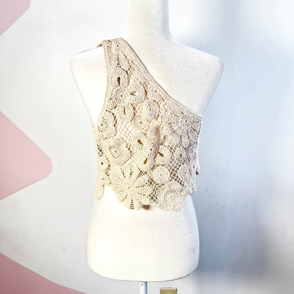 Cotton‎ On Crochet Lace Tank Top Sz Medium Festival Coachella Boho - Picture 2 of 6